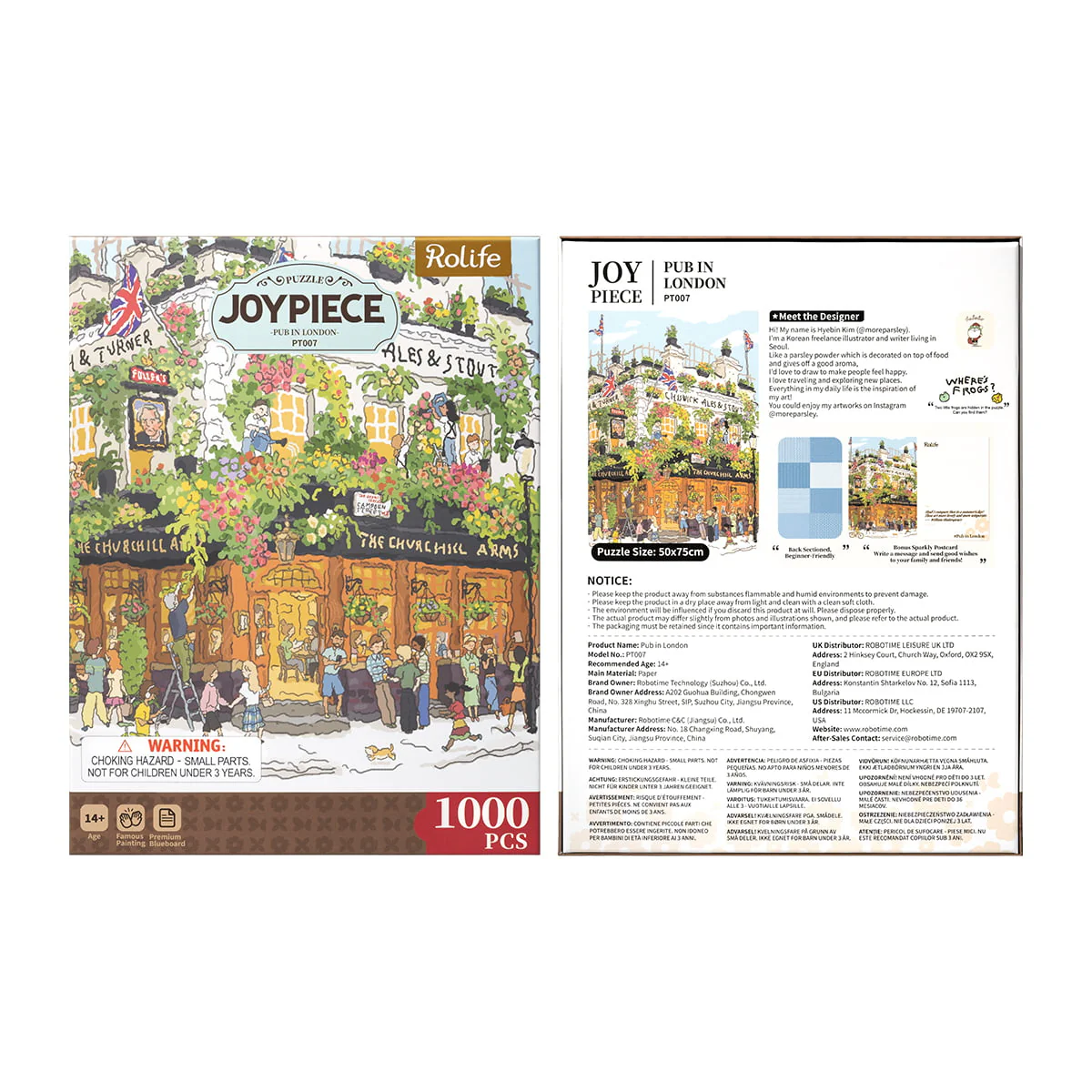 Rolife Pub in London 1000 Piece Jigsaw Puzzle PT007 - Image 7