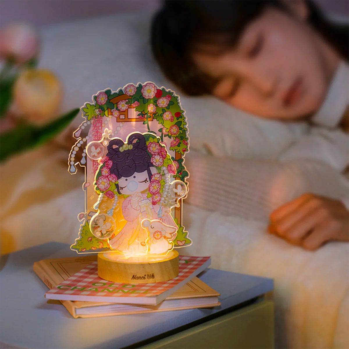 Rolife Rose Sniffing Acrylic Puzzle Night Light PTY002 - Image 4