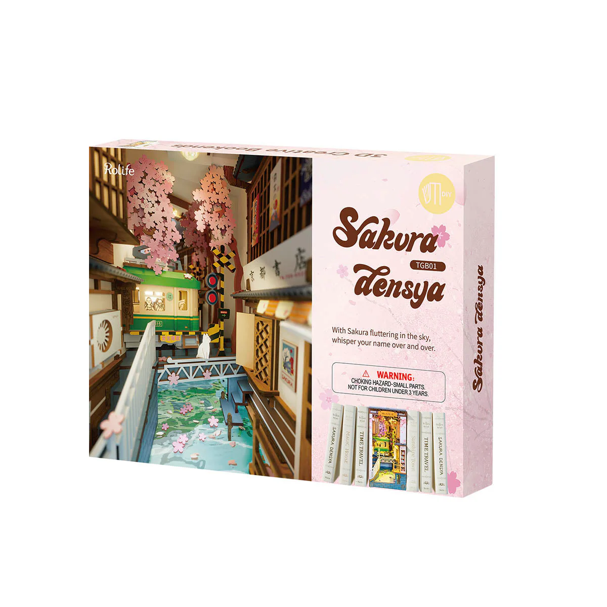 Rolife Sakura Densya DIY Book Nook Kit TGB01 - Image 8