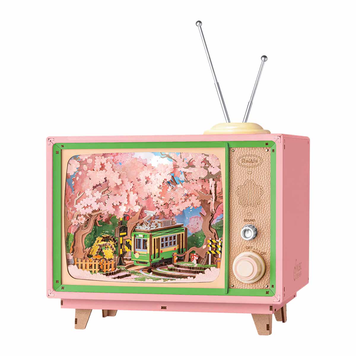 Rolife Sakura Dreamy Tour DIY Music Box 3D Wooden Puzzle AMT02