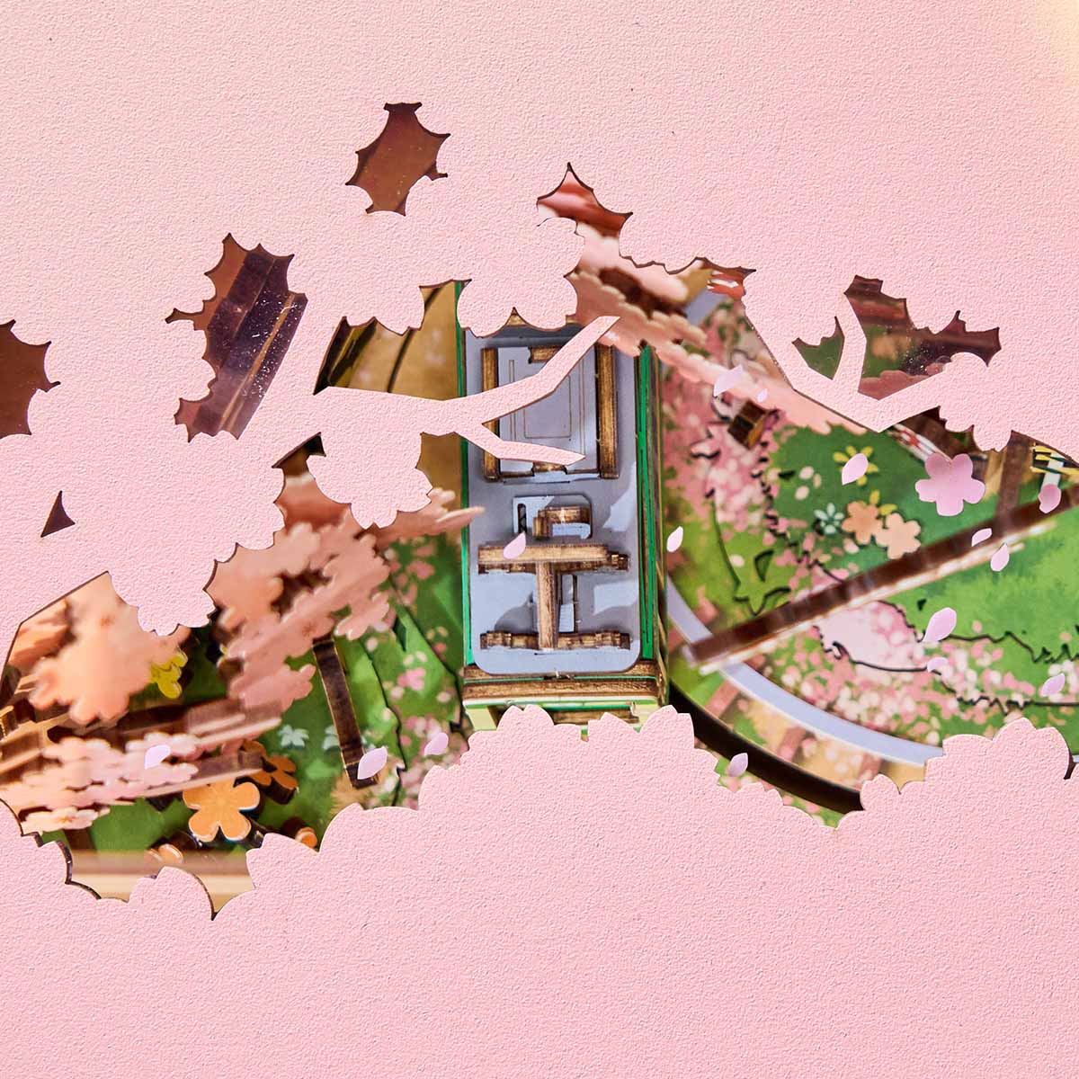 Rolife Sakura Dreamy Tour DIY Music Box 3D Wooden Puzzle AMT02 - Image 5