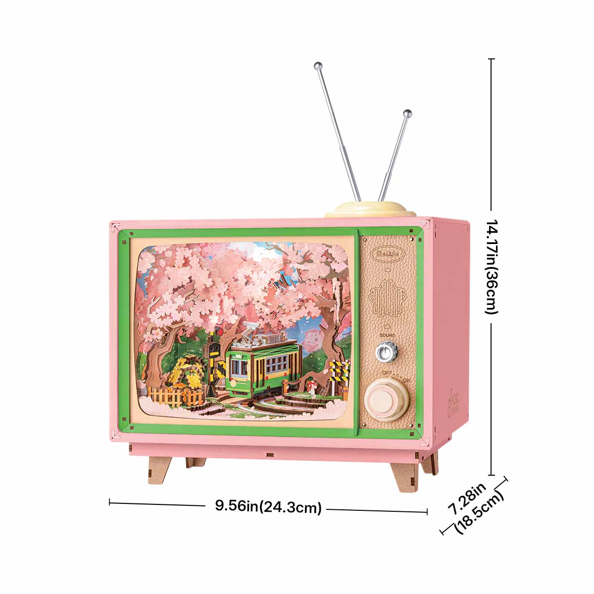Rolife Sakura Dreamy Tour DIY Music Box 3D Wooden Puzzle AMT02 - Image 7