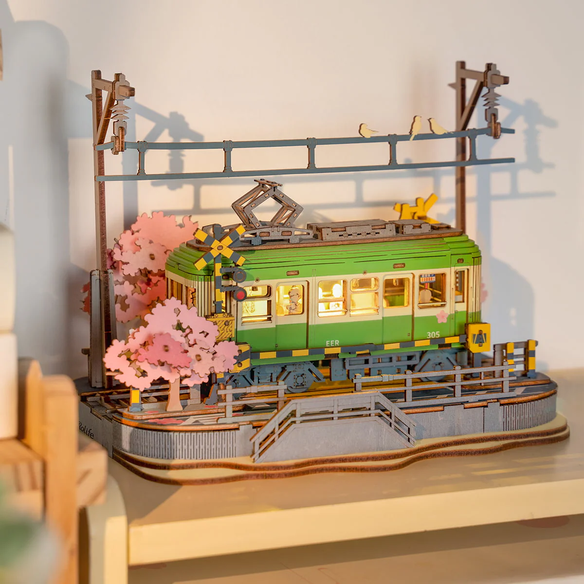 Rolife Sakura Journey 3D Wooden Puzzle TGS02 - Image 2