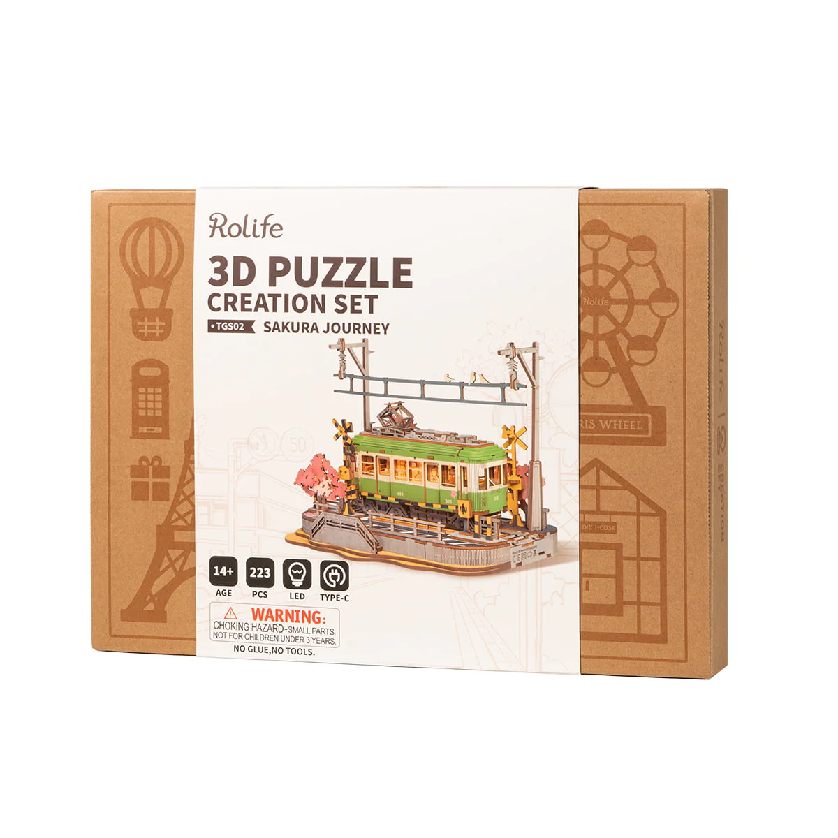Rolife Sakura Journey 3D Wooden Puzzle TGS02 - Image 8