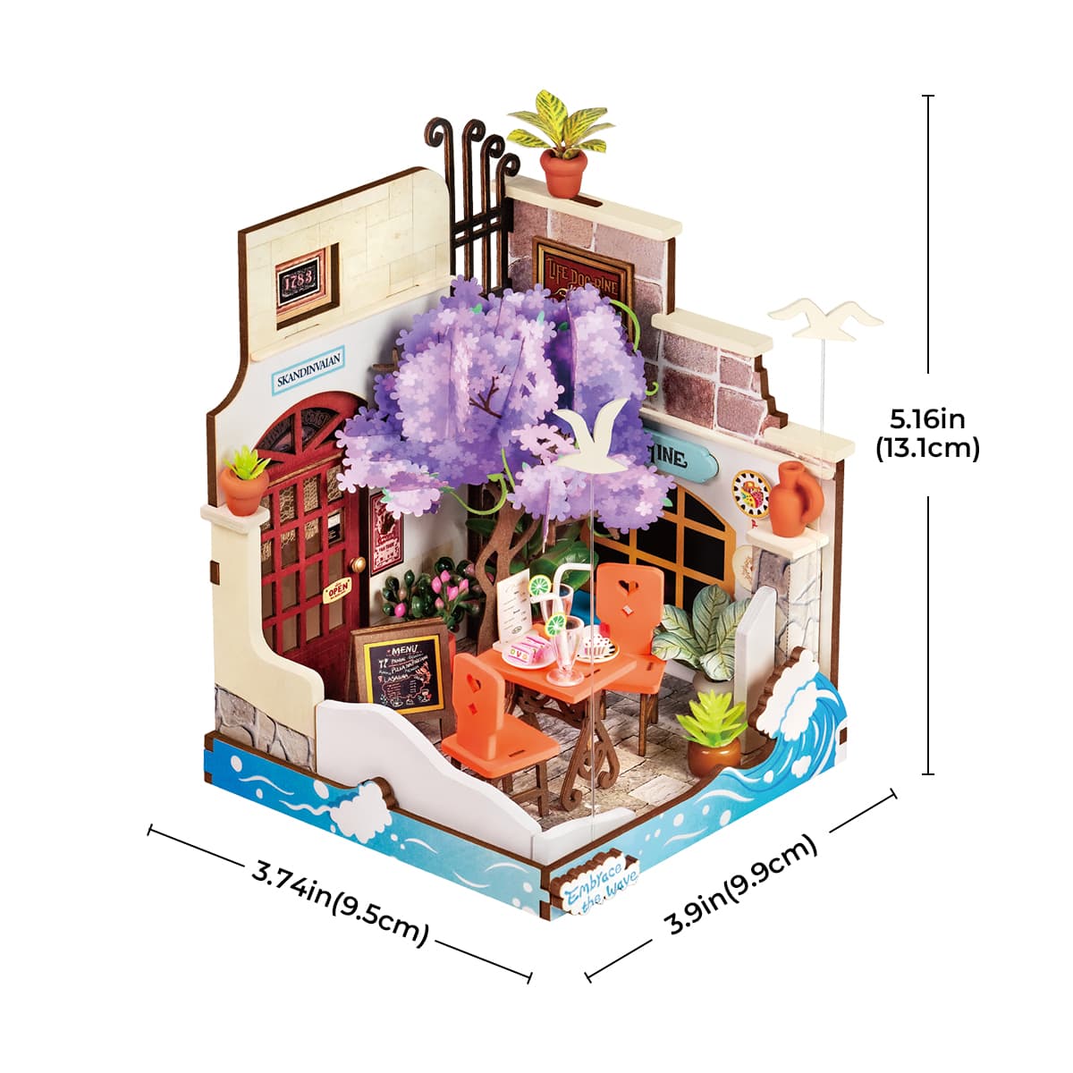 Rolife Sea Holiday Restaurant DIY Miniature House DS039 - Image 7