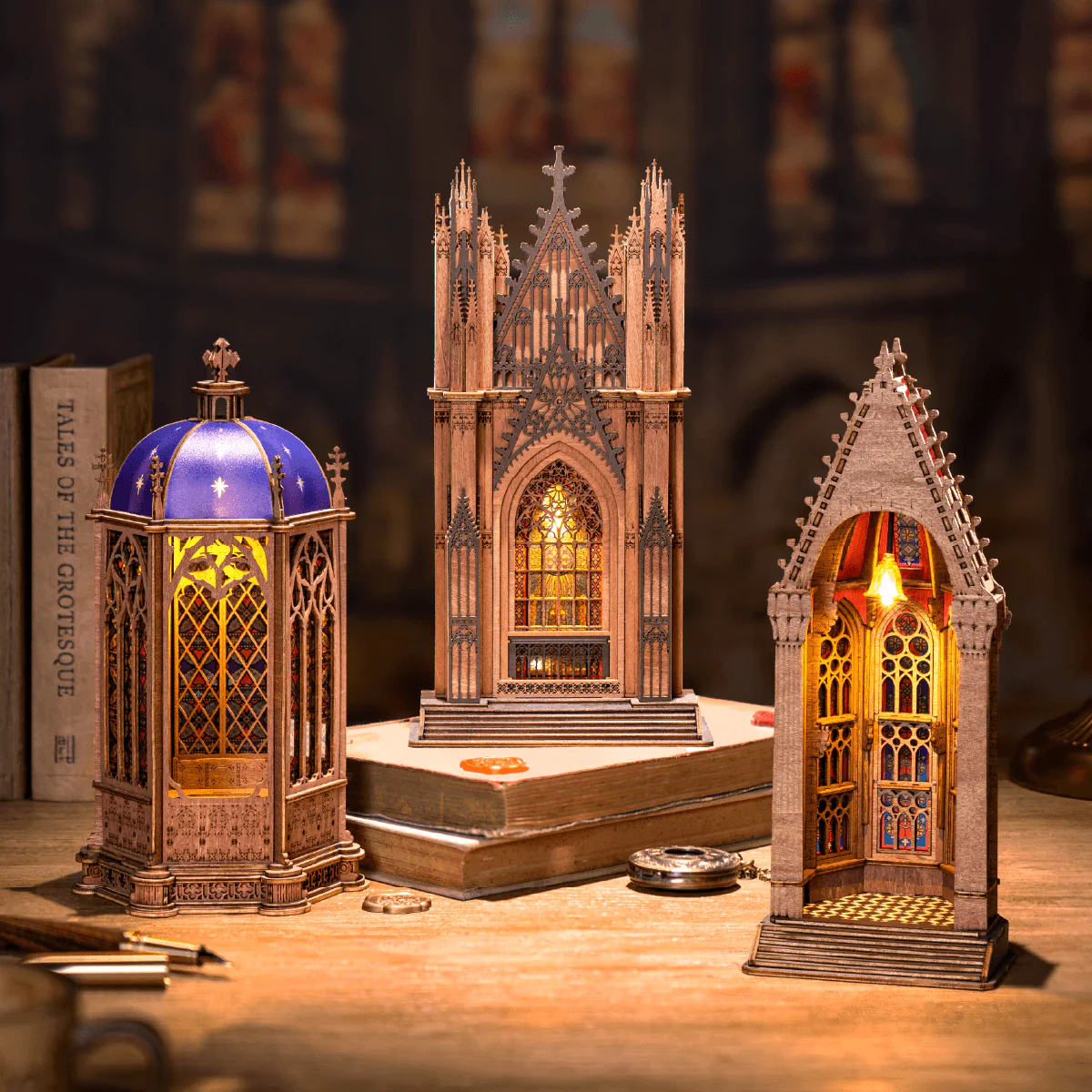 Rolife Starry Dome Cathedral 3D Wooden Puzzle TGA02 - Image 4