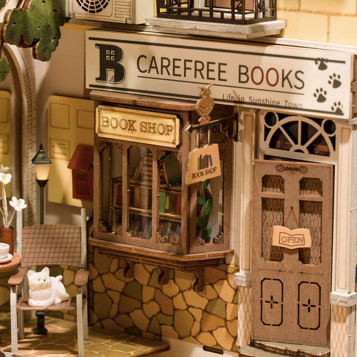 Rolife Sunshine Town Book Nook Kit TGB02 - Image 3