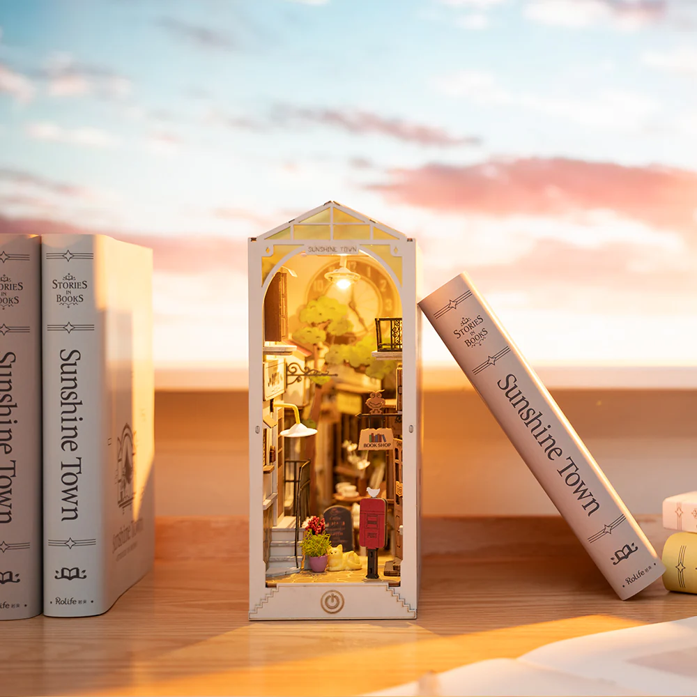 Rolife Sunshine Town Book Nook Kit TGB02 - Image 4