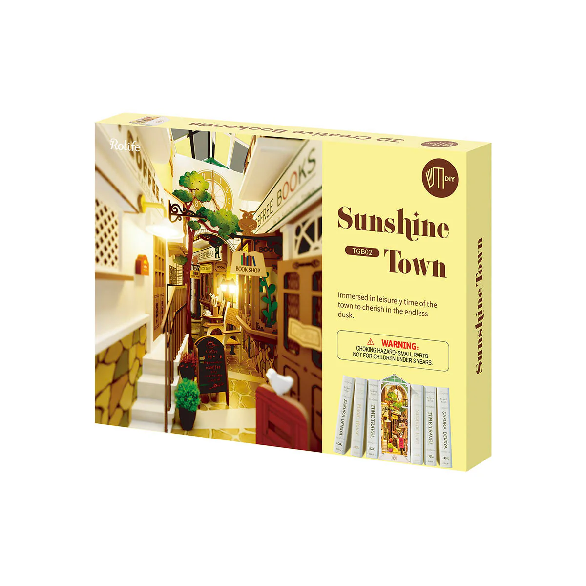 Rolife Sunshine Town Book Nook Kit TGB02 - Image 6