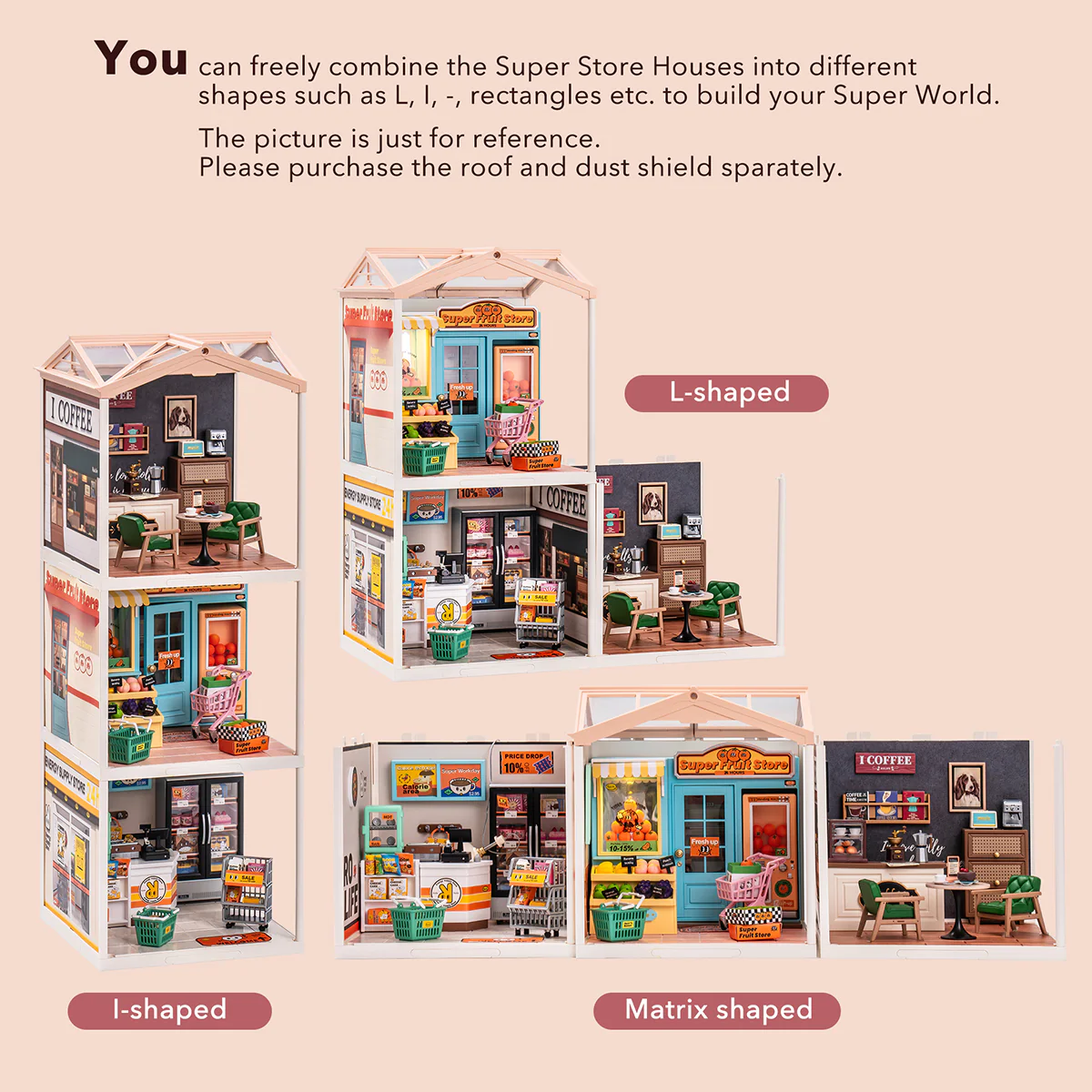 Rolife Super Creator Daily Inspiration Cafe DIY Miniature House Kit DW001 - Image 5