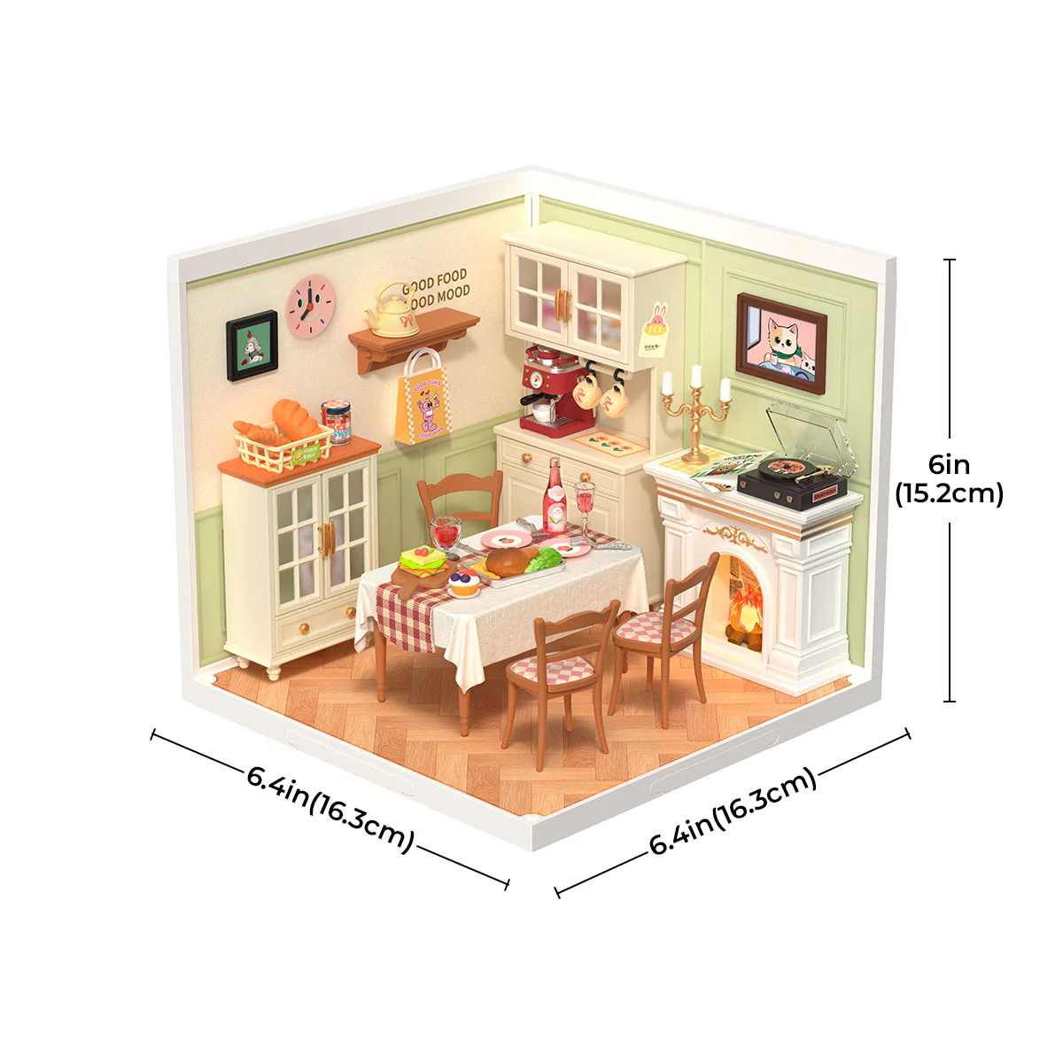 Rolife Super Creator 3 in 1 L Shape DIY Miniature House - Image 11