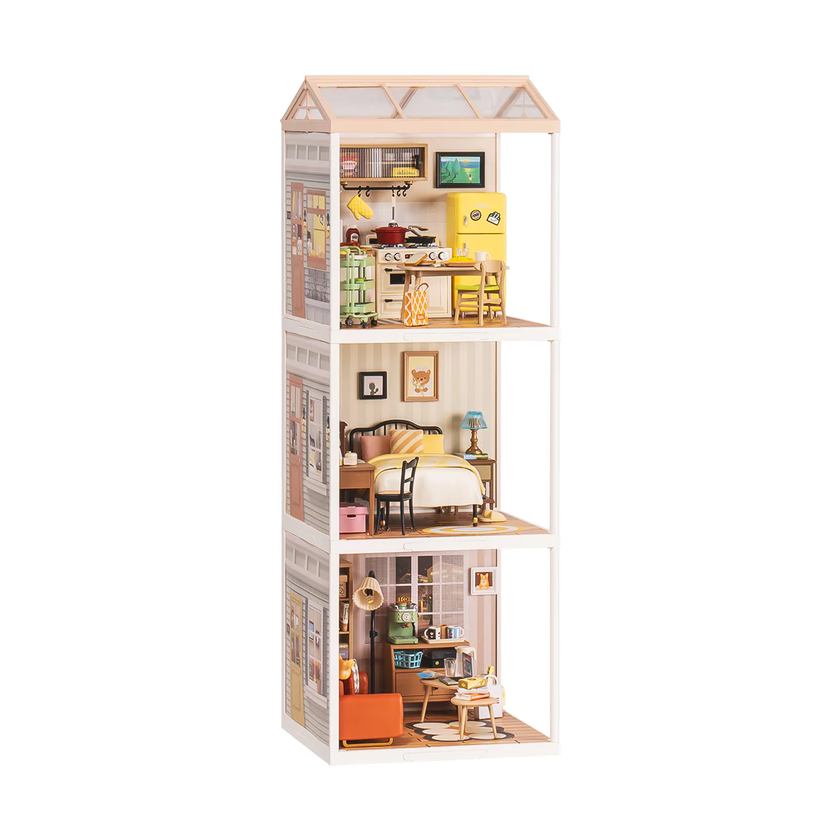 Rolife Super Creator 3 in 1 I Shape DIY Miniature House - Image 4