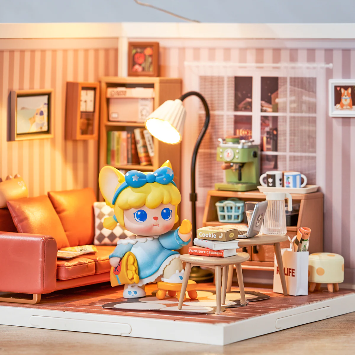 Rolife Super Creator 4 in 1 L Shape DIY Miniature House - Image 4