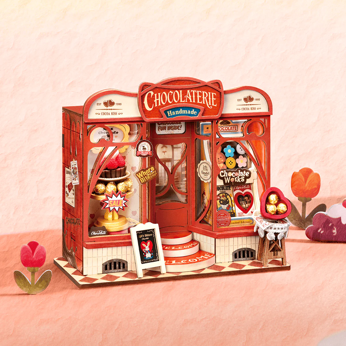 Rolife Sweet Chocolate Shop DIY Miniature House DS046 - Image 2