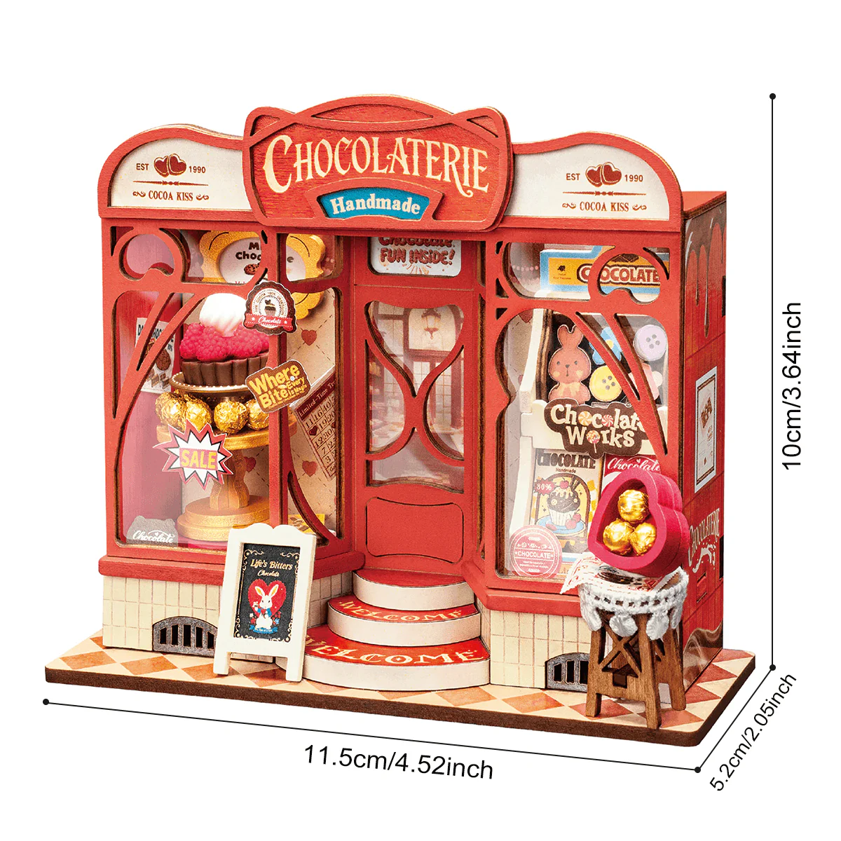 Rolife Sweet Chocolate Shop DIY Miniature House DS046 - Image 6