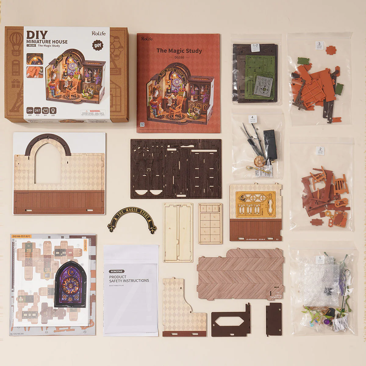 Rolife The Magic Study DIY Miniature House DG166 - Image 3