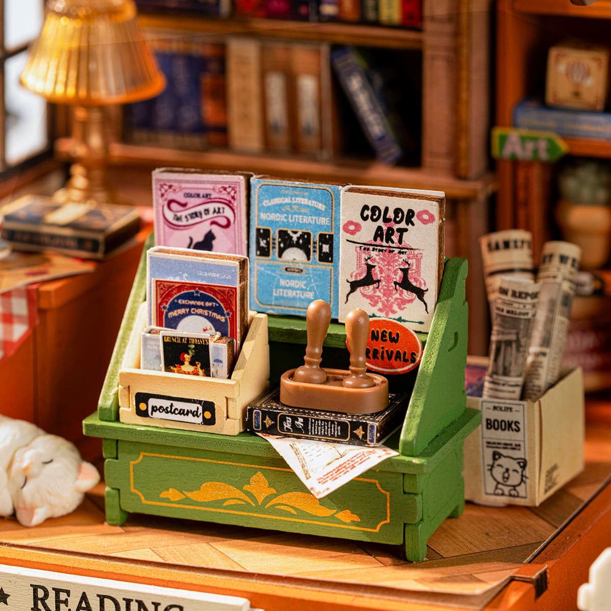 Rolife The Muse Bookshop DIY Miniature House DS040 - Image 3
