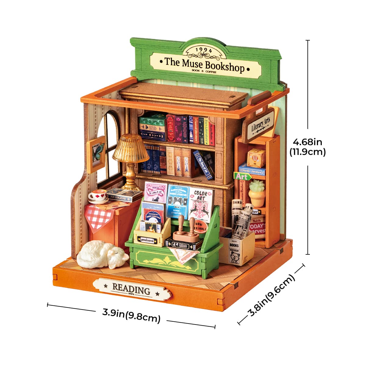 Rolife The Muse Bookshop DIY Miniature House DS040 - Image 4