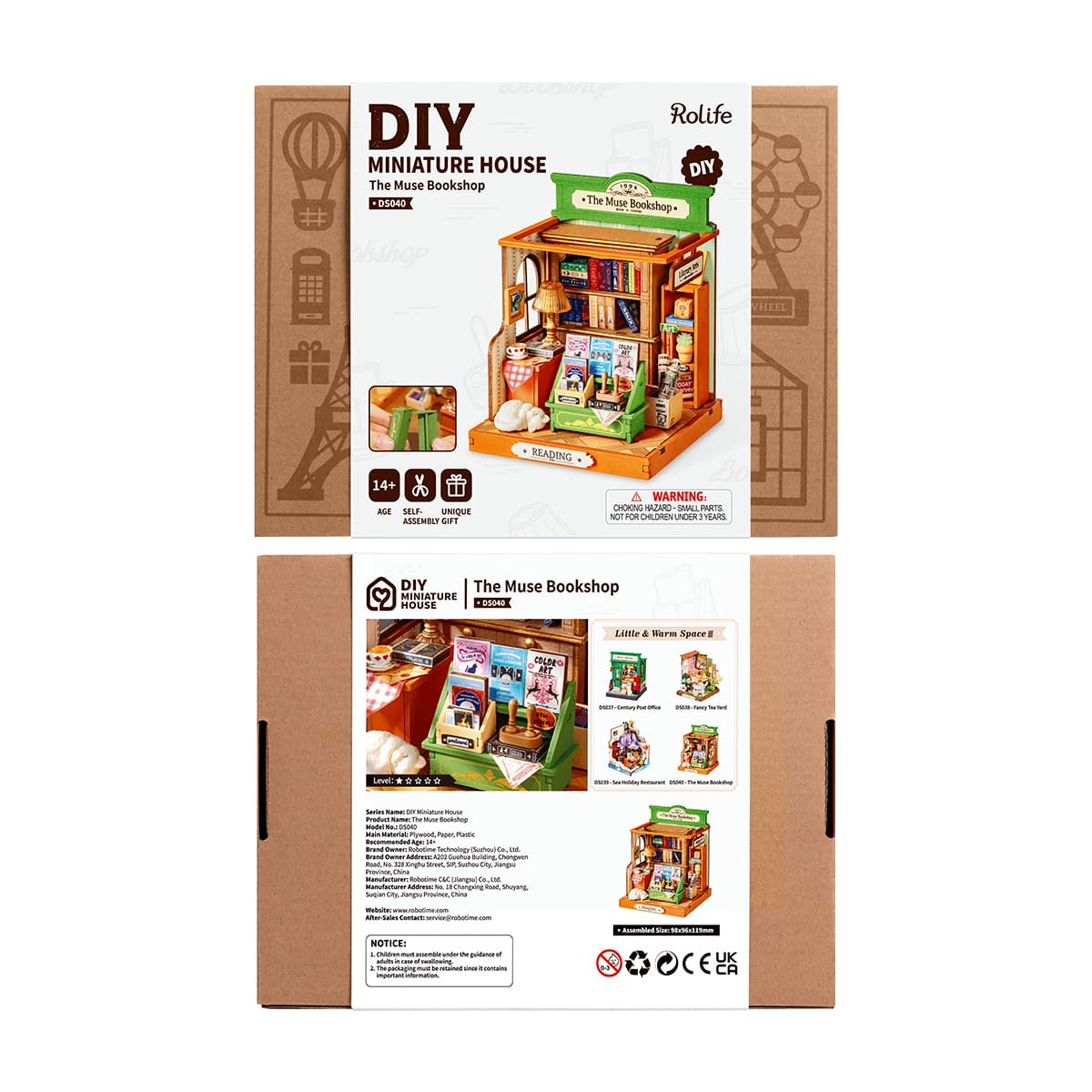 Rolife The Muse Bookshop DIY Miniature House DS040 - Image 5