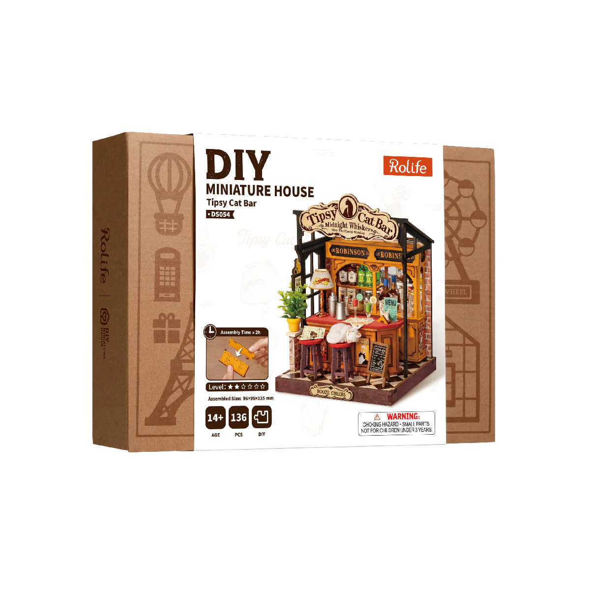 Rolife Tipsy Cat Bar DIY Miniature House DS054 - Image 7