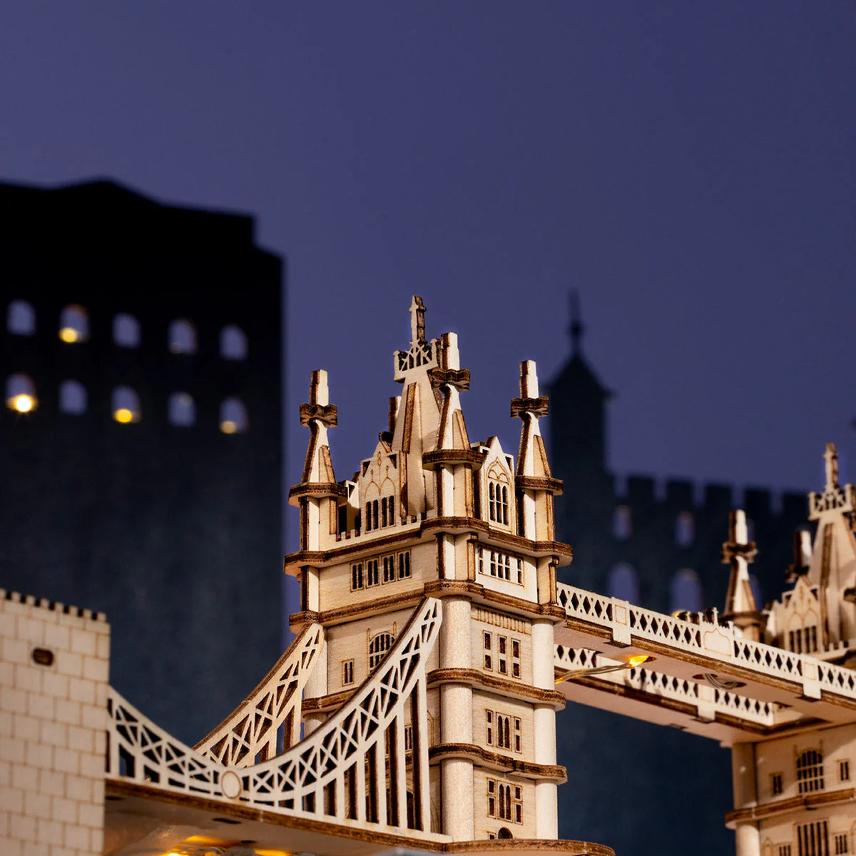 Rolife Tower Bridge with Lights 3D Wooden Puzzle TG412 - Image 3