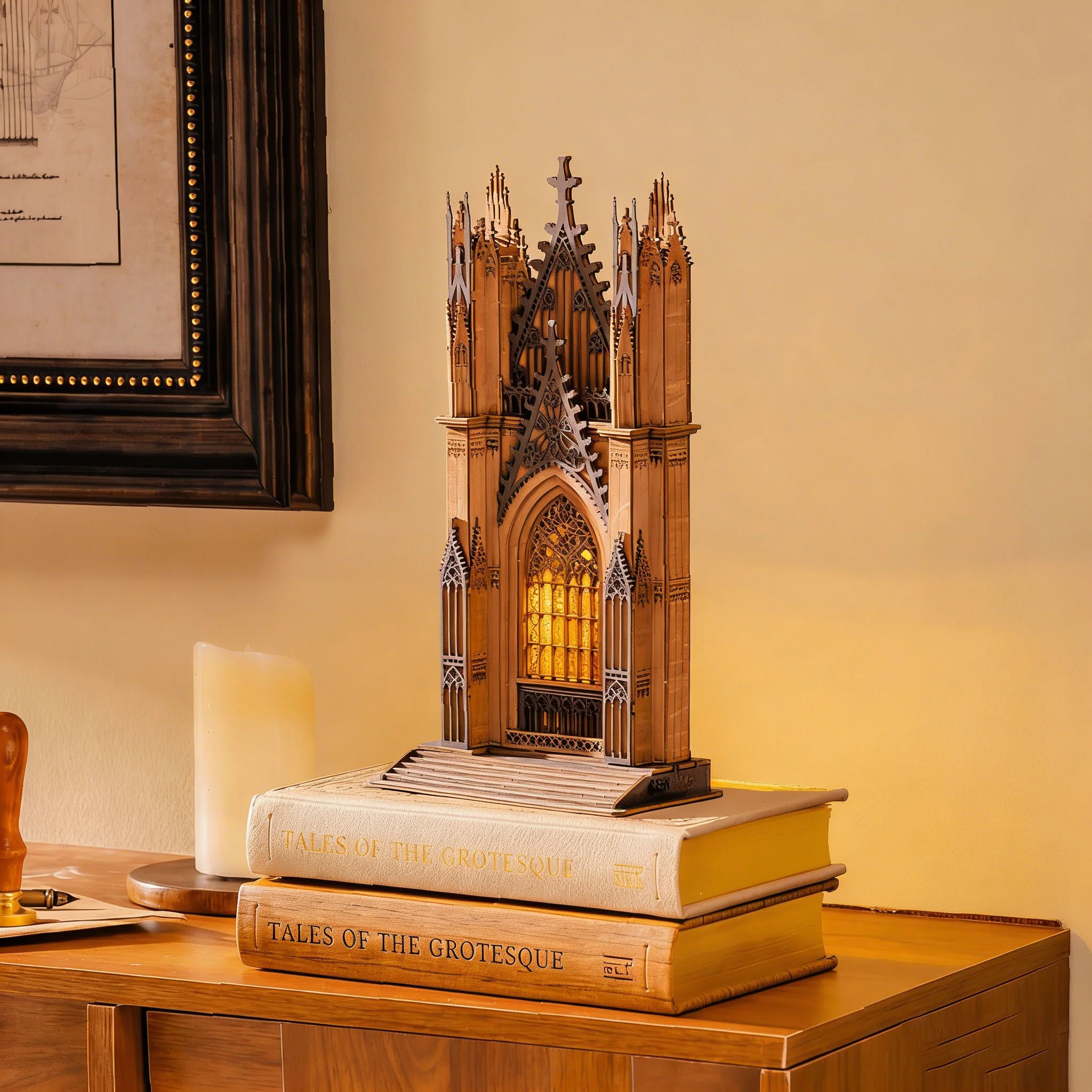 Rolife Twin-Tower Cathedral 3D Wooden Puzzle TGA01 - Image 2
