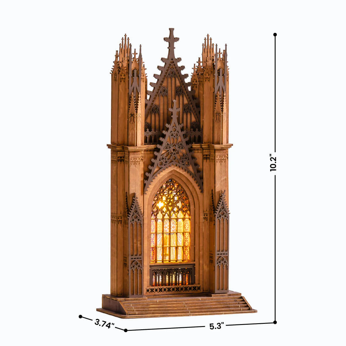 Rolife Twin-Tower Cathedral 3D Wooden Puzzle TGA01 - Image 5