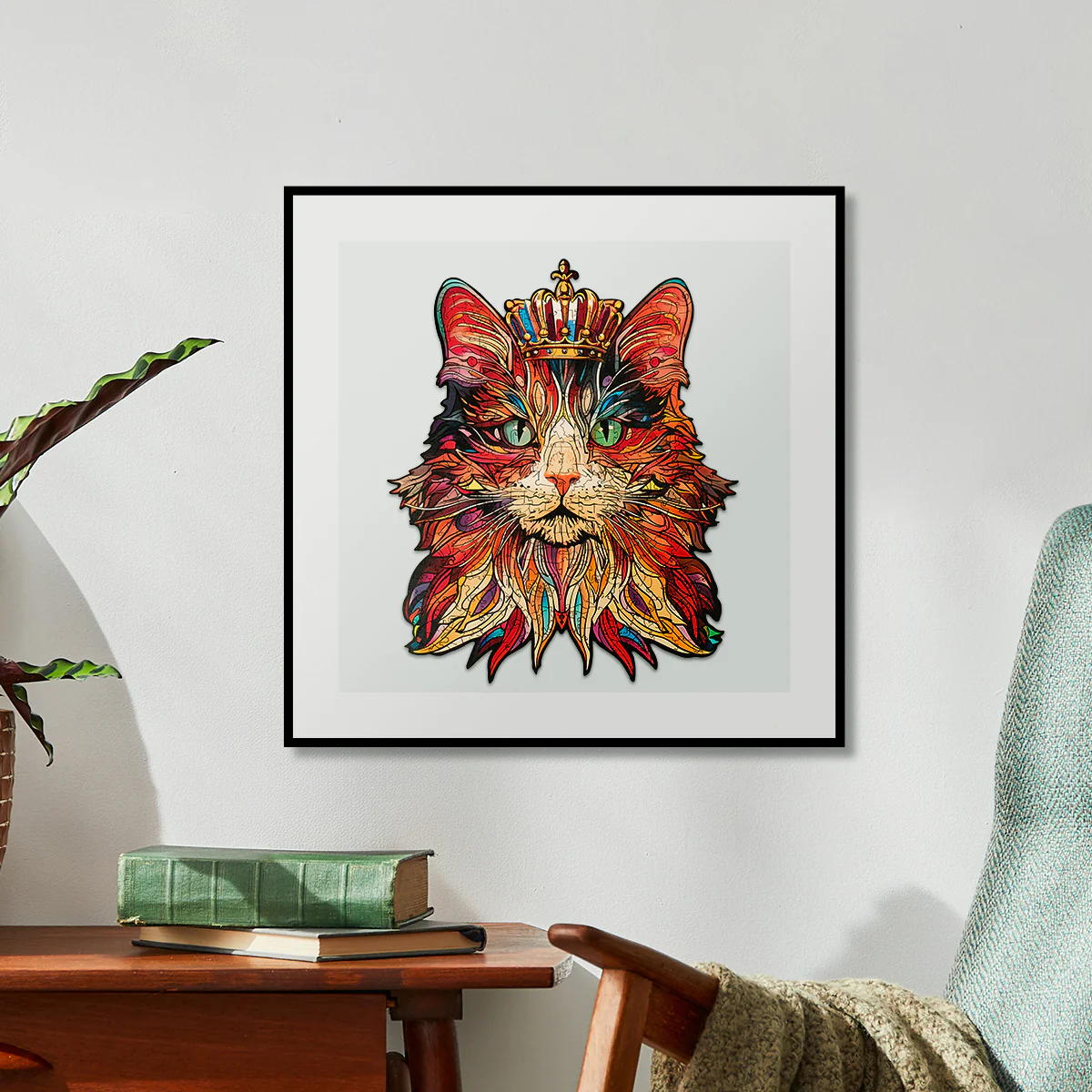 Rowood Cat King Wooden Jigsaw Puzzle - Image 3