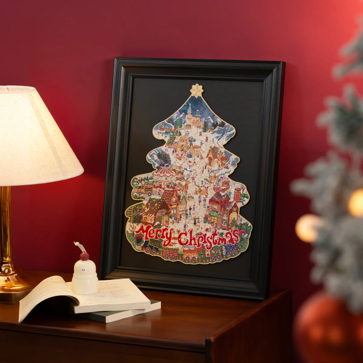 Rowood Christmas Town Wooden Jigsaw Puzzle TA007 - Image 2