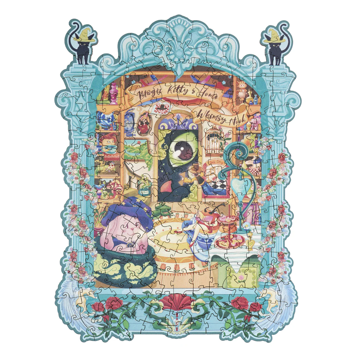 Rowood Magic Kitty's Home Wooden Jigsaw Puzzle TA009