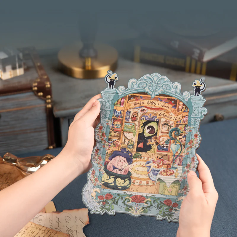 Rowood Magic Kitty's Home Wooden Jigsaw Puzzle TA009 - Image 4