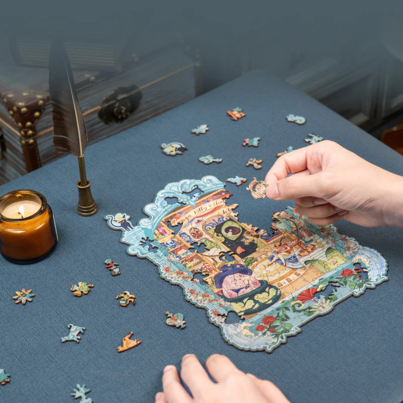 Rowood Magic Kitty's Home Wooden Jigsaw Puzzle TA009 - Image 5