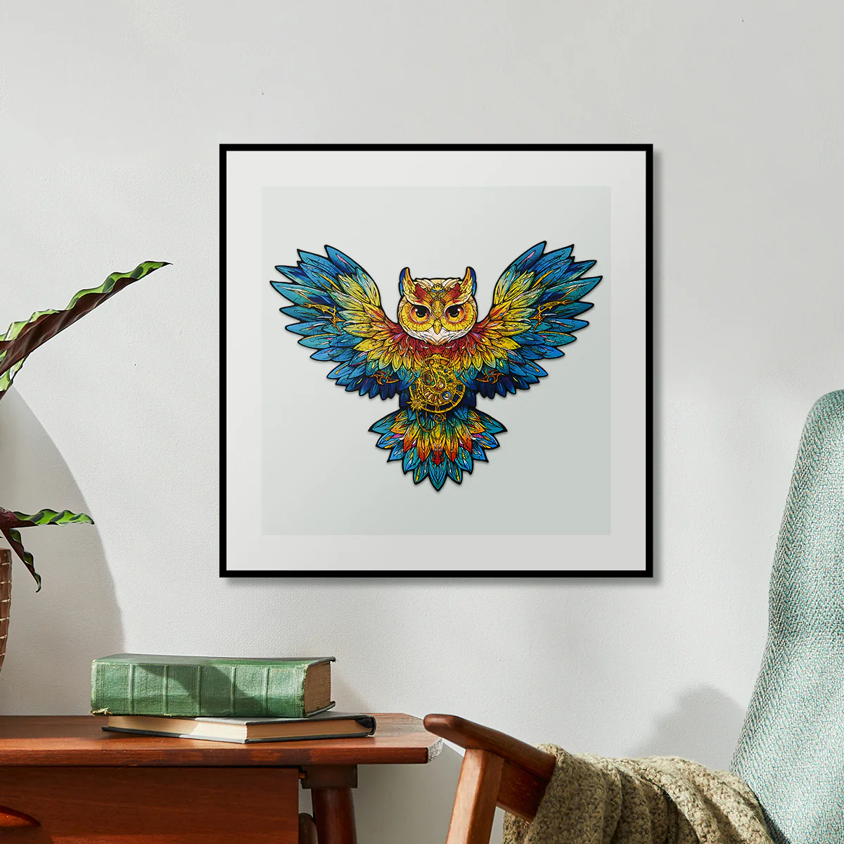 Rowood Owl Colorful Wooden Jigsaw Puzzle TA004 - Image 3
