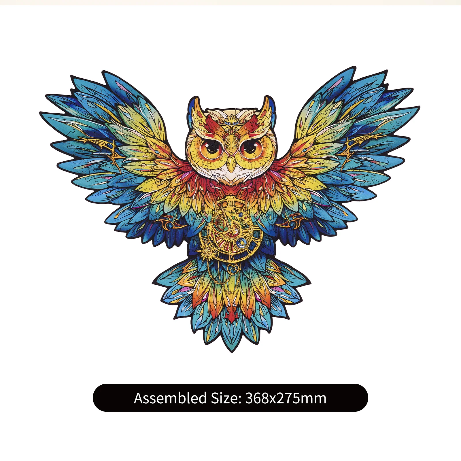 Rowood Owl Colorful Wooden Jigsaw Puzzle TA004 - Image 5