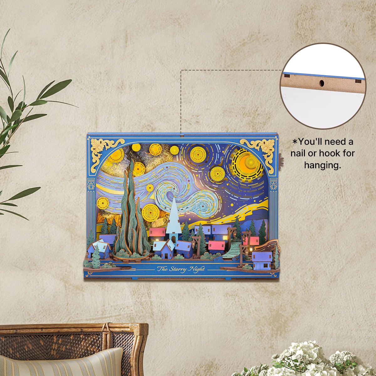 Rowood The Starry Night Wall Art 3D Wooden Puzzle TH003 - Image 6