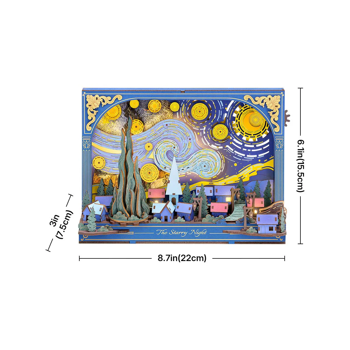 Rowood The Starry Night Wall Art 3D Wooden Puzzle TH003 - Image 8