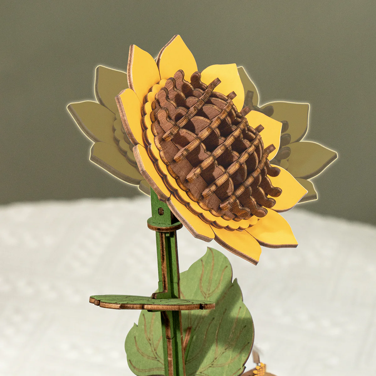 Rowood DIY Wooden Flower Bouquet 3D Wooden Puzzle TW01H - Image 5