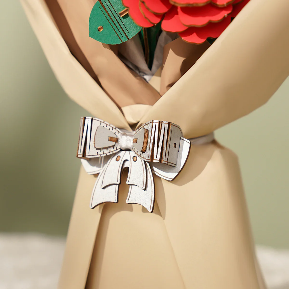 Rowood DIY Wooden Flower Bouquet 3D Wooden Puzzle TW01H - Image 6