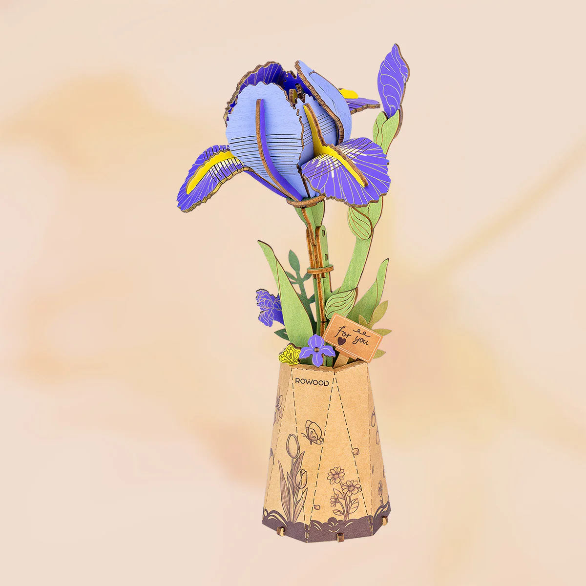 Rowood DIY Wooden Flower Bouquet 3D Wooden Puzzle TW01H - Image 24
